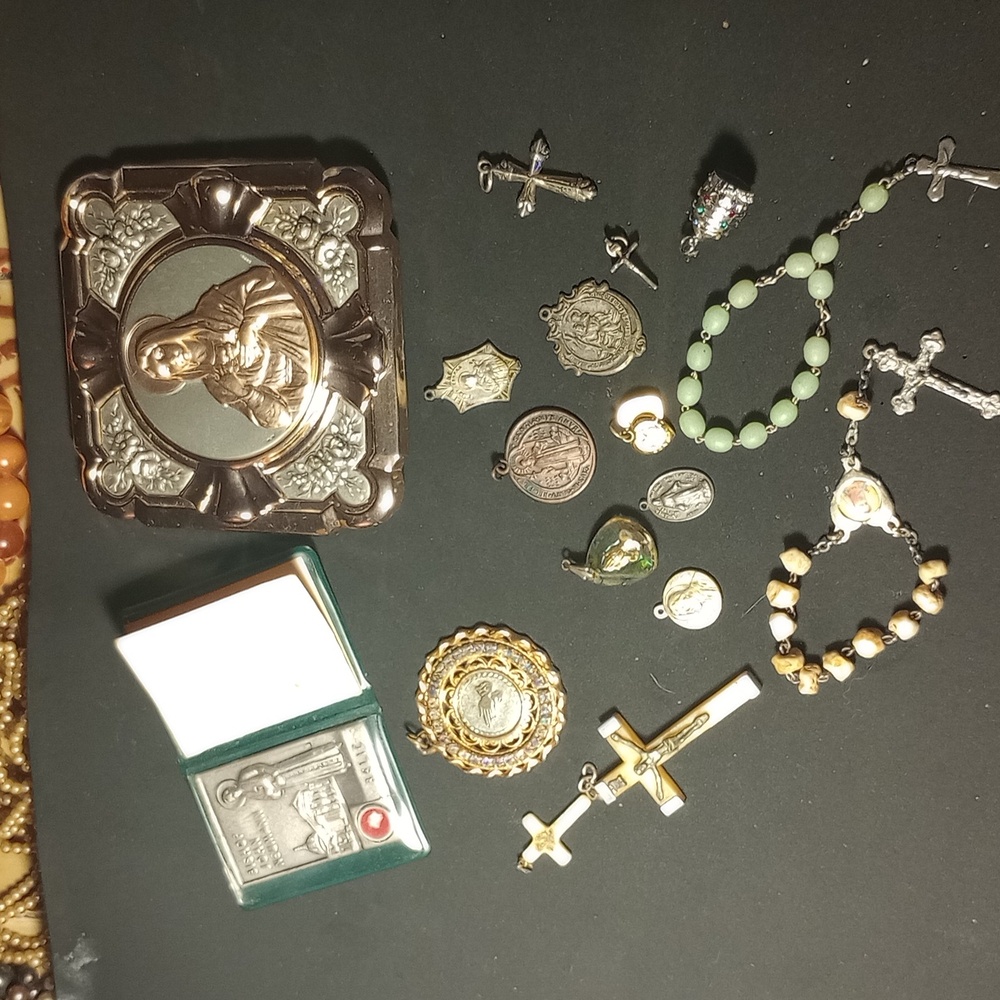 Religious Pendant medal Lot ~